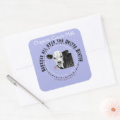 牛オーガニック乳標識 スクエアシール (封筒)