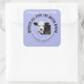 牛オーガニック乳標識 スクエアシール (バッグ)