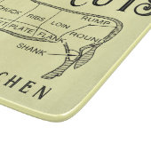 牛カット牛ダイアグラムキッパーソナライズされたチン カッティングボード (角)