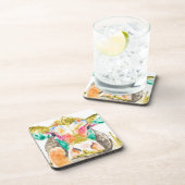 牛カラフルデザイン コースター (右側)