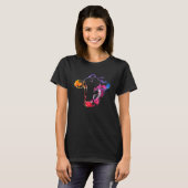 牛カラフル動物アート Tシャツ (正面フル)