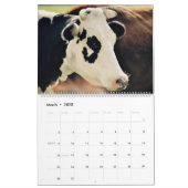 牛カレンダー カレンダー (3月 2025)
