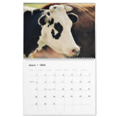 牛カレンダー カレンダー (3月 2026)