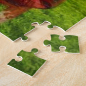 牛キス! かわいくおよび面白いです! ジグソーパズル (側面)