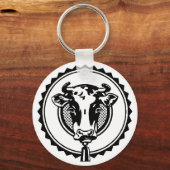 牛キーチェーン キーホルダー (正面)