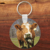 牛キーチェーン キーホルダー (正面)
