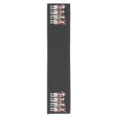 牛クリスマスカウラバーギフトホリデーファーム ショートテーブルランナー (正面)