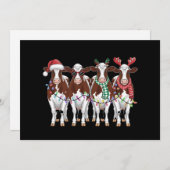 牛クリスマスカウラバーギフトホリデーファーム シーズンカード (正面/裏面)