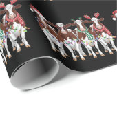 牛クリスマスカウラバーギフトホリデーファーム ラッピングペーパー (ロールコーナー)