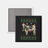 牛クリスマス マグネット (正面/裏面)