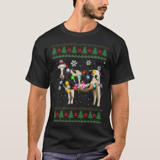牛クリスマス Tシャツ (正面)