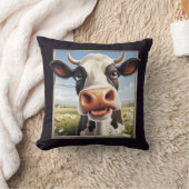 牛クール好き農畜動物 クッション (ブランケット)