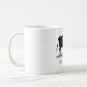 牛コーヒー・マグ(コーヒーMoog)の鉛筆のスケッチ コーヒーマグカップ (左)