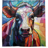 牛シャワーカーテン シャワーカーテン (正面)