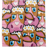 牛シャワーカーテン シャワーカーテン (正面)