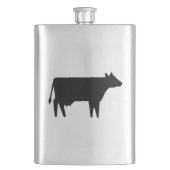 牛シルエット フラスク (正面)