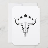 牛スカルウエスタンリタイアメントパーティー 招待状 (裏面)