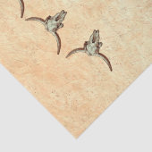 牛スカルブラウンカントリーウェスタン素朴スタイル 薄葉紙 (詳細)