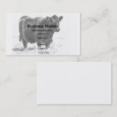 牛スケッチの名刺 名刺 (正面/裏面)