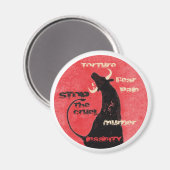 牛ストップ牛 – 磁石 (正面/裏面)