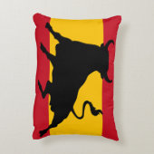 牛スペインのの旗 アクセントクッション (裏面(縦))