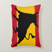 牛スペインのの旗 アクセントクッション (正面(垂直))