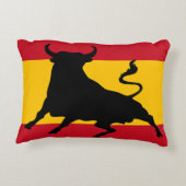 牛スペインのの旗 アクセントクッション (裏面)