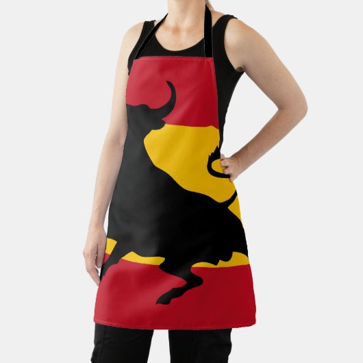 牛スペインのの旗 エプロン (インサイチュ)
