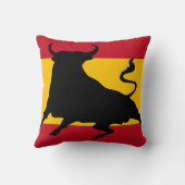 牛スペインのの旗 クッション (裏面)