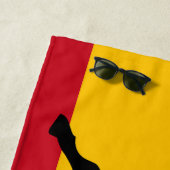 牛スペインのの旗 ビーチタオル (インサイチュ)