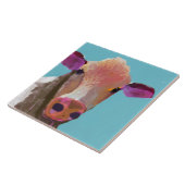 牛セラミックタイル（6"正方形） タイル (側面)