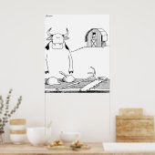 牛ツールHQクロップ ポスター (キッチン)