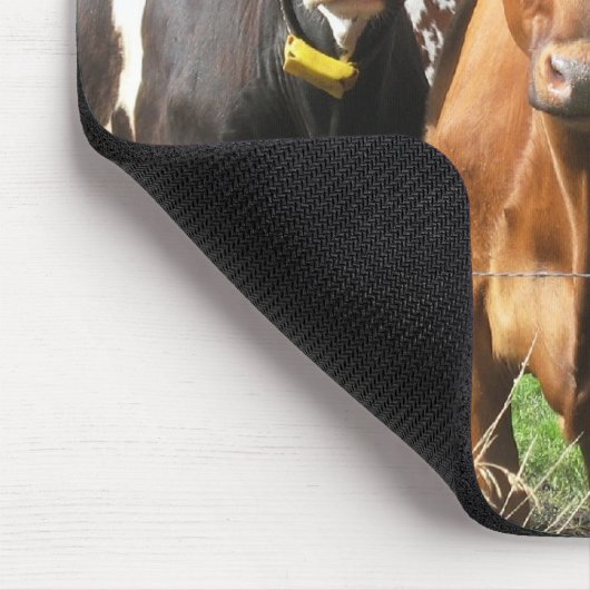 牛テーマのギフト: 永久に友人のマウスパッド マウスパッド (コーナー)