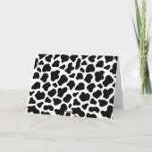 牛テーマ感謝してい誕生日モー折 サンキューカード (裏面)