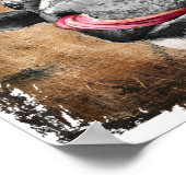 牛デコページプリント ポスター (角)