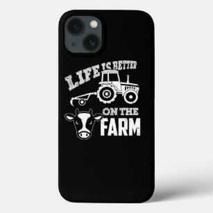 牛トラクタファームライフ農家農業ギフト iPhone 13ケース
