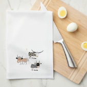 牛トリオ キッチンタオル (四つ折り)