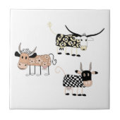 牛トリオ タイル (正面)