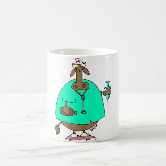 牛ナースのマグ コーヒーマグカップ (中央)