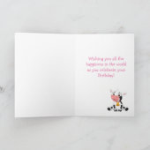 牛ハッピーバースデーカード カード (内部)