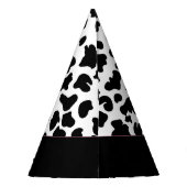 牛ハッピーバースデー白黒 パーティーハット (裏面)