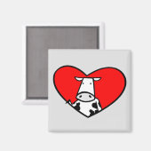 牛ハート磁石 マグネット (正面/裏面)