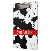 牛パターンカスタマイズ可能な前部および背部クリップボード クリップボード (左)