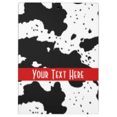 牛パターンカスタマイズ可能な前部および背部クリップボード クリップボード (裏面)