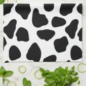 牛パターン キッチンタオル (折り畳み)