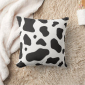 牛パターン クッション (ブランケット)