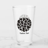 牛パターン タンブラーグラス (正面)