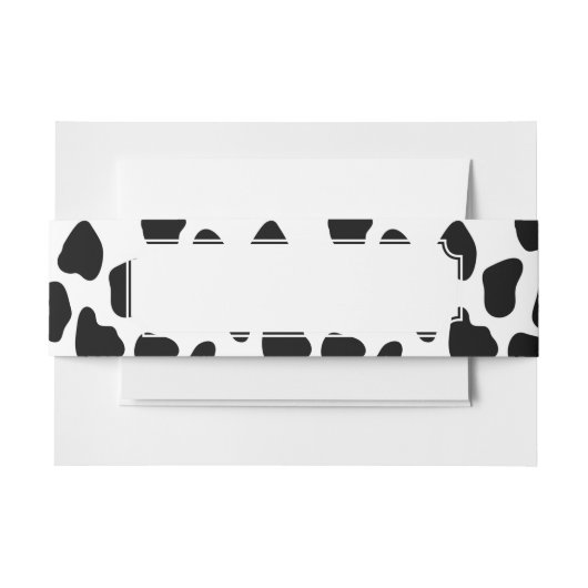 牛パターン 招待状ベリーバンド (正面例)