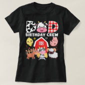 牛パパ誕生日クルーファームテーマ動物誕生日 Tシャツ (デザイン正面)