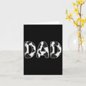 牛パパ誕生日ファミリーマッチングファーザーズデイボーイG カード (黄色い花)